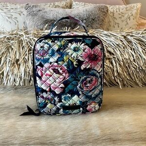 New VERA BRADLEY Garden Grove Iconic Lunch Bunch Bag Navy Navy Roses Insulated